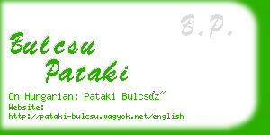 bulcsu pataki business card